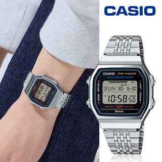 백화점AS 카시오 ABL-100WE-1ADF 빈티지 사각 스케어 전자시계 스텝트레커 블루투스 학생 커플 남여공용 메탈 전자시계 지코스모