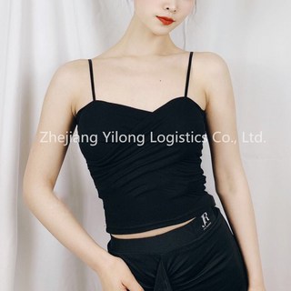 여성 댄스스포츠복 라인댄스복 라틴댄스복 줌바댄스복 밸리댄스복 스포츠댄스복 에어로빅복 방송댄스복 공연복 연습복 상의 민소매 티셔츠 섹시한 슬림핏