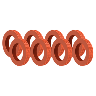 2025 프리미엄 캐리어바퀴보호 실리콘 커버 대 중 소 사이즈, 1세트, 오렌지