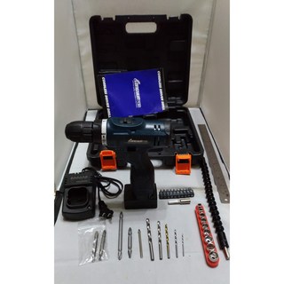 龍韻 24V 無線電鑽組合 附手把、鋸片、防護罩、集塵罩, 1個, 24V單電池+手把,鋸片,防護罩和防塵罩