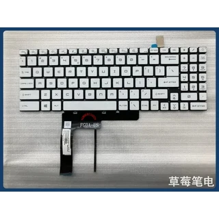 MSI Katana GF76 MS 17L1 LCD 화면 뒷면/베젤/손목 받침대 상단/하단 케이스/팬/힌지/키보드용 커버, 18 Keyboard white
