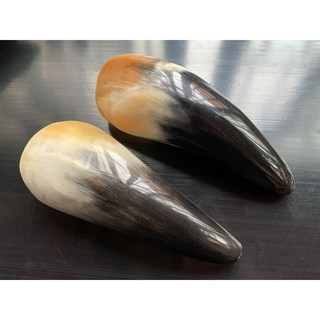 畫意坊 天然非洲牛角刮痧板按摩棒組 點穴撥筋棒 (一對), 1個