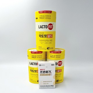 락토핏 골드 생유산균 + 증정용 프로메가 알티지 오메가3 듀얼 30캡슐, 3개, 100g