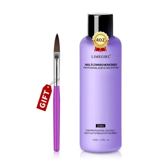 Limegirl 대용량 네일 아크릴 액체 모노머 크리스탈 40/70/120/240ml 아트 DIY 파우더 매니큐어, 02 120ml