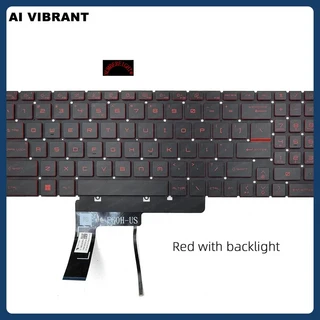 MSI Katana GF76 MS 17L1 LCD 화면 뒷면/베젤/손목 받침대 상단/하단 케이스/팬/힌지/키보드용 커버, 11 Keyboard red