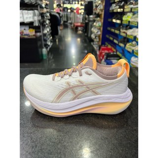 亞瑟士 ASICS GEL-NIMBUS 27 女款 正常楦 緩衝型 慢跑鞋 1012B753-103 白粉橘