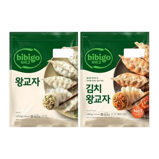 CJ 비비고 왕교자 1.05kg + 김치왕교자 1.05kg, 1세트, 2.1kg