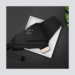 1+1+1 3단 초경량 자외선 차단 접이식 양산 포켓휴대용 암막 우산-꽃무늬 수동