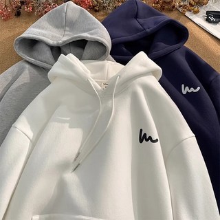 字母印花連帽衛衣 680g純棉美式復古oversize帽T 大學T 潮牌青少年大尺碼長袖上衣