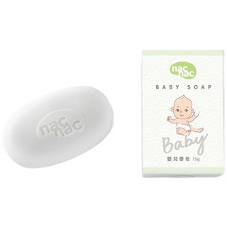 nac nac 嬰兒香皂系列 植萃透明皂 寶寶香皂 天然香皂 嬰兒洗沐, 1個裝
