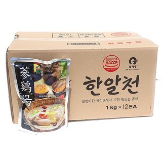 새마원 한알천 삼계탕 레토르트 국산재료 사용, 12개, 1kg