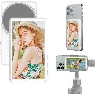 폰 셀피 모니터 화면 미디어 콘텐츠 제작자용 무선 후면 카메라 아이폰 및 안드로이드 호환 브이로그 라이브 스트림 틱톡 블루투스 리모컨