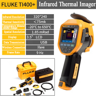 Fluke TIS55 + TI400 + TIS75 + VT06 VT08 열 화상 장치 산업용 온도 측정기 고온, [01] Fluke TI400 Plus, 1개
