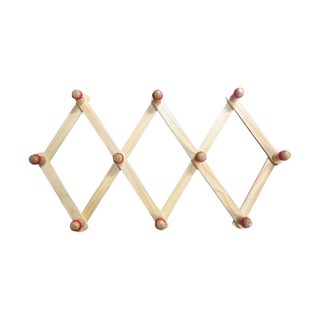 원목 논슬립 도깨비 자바라 옷걸이, 내츄럴, 1개