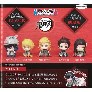 萬代 鬼滅之刃 扭蛋轉蛋 5入一組 坐姿公仔 第一彈 Q版人物, 1個