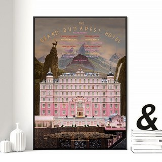 그랜드 부다페스트 호텔 A 영화 빈티지 포스터 액자, A3 [29.7x42cm], 포스터 종이(액자없음 종이만)