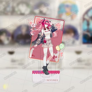 鳴潮 澄空漫頻快閃店 周邊 卡提希婭 尤諾 仇遠 露帕 立牌, 1個, mc澄空漫頻【露帕】背景雙插大立牌18cm/Q版7cm