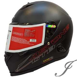 ASTONE GTB800 AO12 消光黑 雙鏡片 雙D扣 全罩安全帽, 消光黑-L