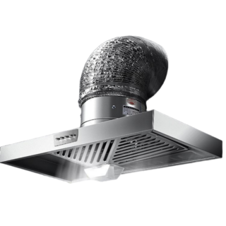 젠쿡 LED 업소용 덕트 후드 대용량 연기 흡입 식당, 고객직접설치, 12인치 150W