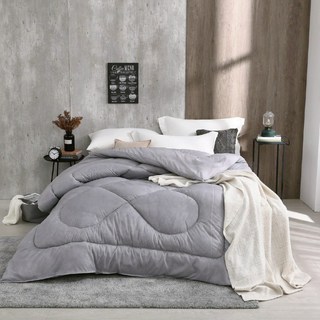 石墨烯發熱羊毛被，純淨羊毛填充，三層結構，抗菌防蟎，四季皆宜, Gray