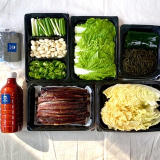 [재구매율1위]겨울별미 쫀득쫀득 포항 구룡포 과메기, 1개, 20쪽 야채세트