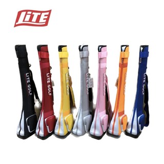 LITE 高爾夫球桿袋，輕巧便攜，多色可選，時尚耐用, 黑.紅.藍.灰.粉.橘.黃