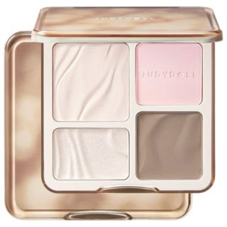 JUDYDOLL 橘朵 高光修容一體綜合盤 (啞光提亮/陰影鼻影), 緋影, 1個