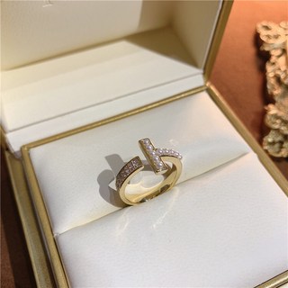 尋常的店 T字開口珍珠戒指 精緻鑲鑽設計 優雅珍珠點綴 可調式戒圍