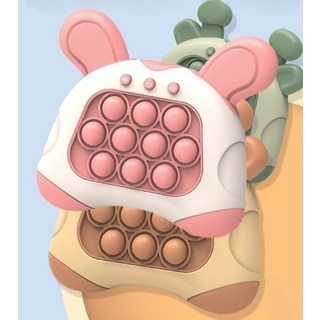 J2K 푸쉬팝 게임기 미니 보드게임 지능개발 집중력 영어, 기린(브라운)