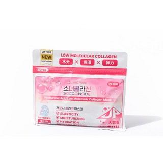 ILYANG PHARM 玻尿酸低分子膠原蛋白面膜 深層保濕 緊緻肌膚 大容量, 1組, 22入