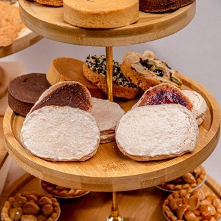 【秉醇烘焙坊】巧克達克瓦茲 野莓達克瓦茲，台南人氣常溫甜點，精緻烘焙，下午茶首選, 1個, 巧克達克瓦茲,8入禮盒含提袋