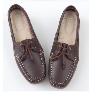 G.Ms. MIT情侶鞋系列-水洗牛皮帆船鞋-濃咖啡 情侶鞋 台灣製造 牛皮鞋