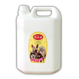 【芭比俏寵物犬貓洗毛精】4000ml 皮膚病 溫和配方 白毛專用 驅蚤 長毛專用 寵物洗毛精 寵物沐浴乳 台灣製, 1個, 溫和配方/全犬貓(4000ml)-黃瓶