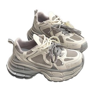 老爹鞋 珍珠雙鞋帶 厚底休閒運動鞋 35-40