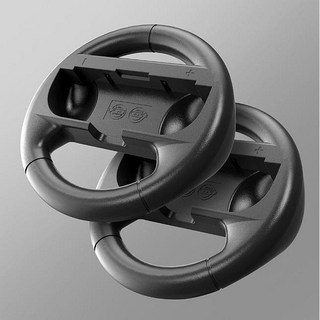 任天堂 Switch2 遊戲手把 Joy-Con 方向盤組 2支裝 雙人賽車遊戲首選, 黑色+黑色, 2個, 任天堂Switch2