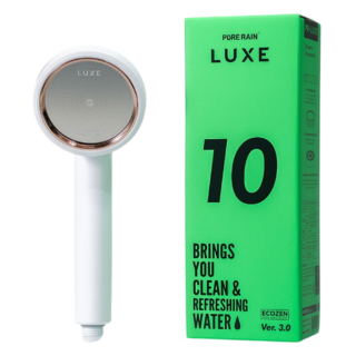 퓨어레인 3세대 윈도우 PR-LUXE 녹물제거 정수 필터 샤워기 헤드, 화이트, 1개