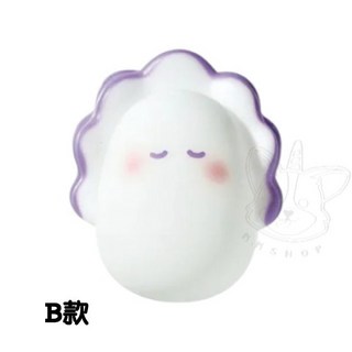 【M.M小舖】『現貨』 YELL 轉蛋 扭蛋 閃閃發光牡蠣 牡蠣 寶寶 發光 生物 模型 公仔 全4款, 1個, B款/白色閉眼款1K102