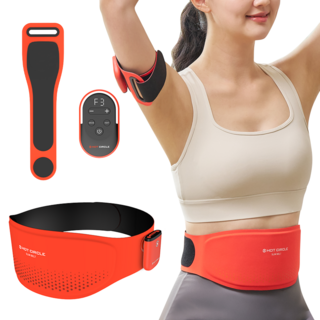 핫서클 EMS 슬림 벨트 복부 허벅지 팔뚝 전신 마사지기, EMS 슬림벨트