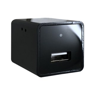 CHICHIAU 1080P USB充電器造型偽裝型針孔攝影機 支援128GB記憶卡, 1個, 【CHICHIAU】1080P USB 5V豆腐頭手機充電器造型偽裝型微型針孔攝影機 M1影音記錄器