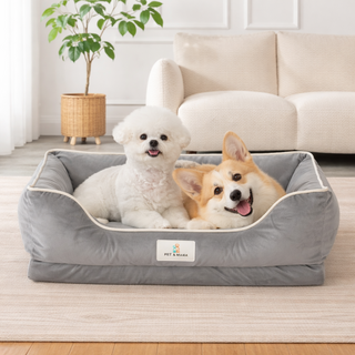 펫앤마마 사계절 분리세탁 반려동물 배개 방석, 1개, 그레이(사계절)