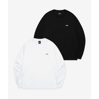 LMC. 簡約刺繡長袖T恤 舒適寬鬆版型 黑白兩色可選