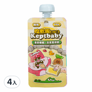 COUCH POTATO 沙發馬鈴薯 吃軟飯貓咪主食餐包, 春泉暖鱷, 60g, 4入