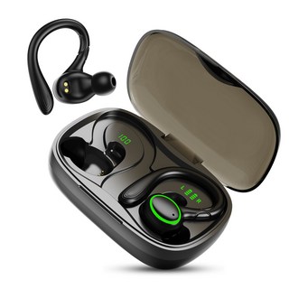 RUN기술 커널형 노이즈캔슬링 블루투스 5.3 무선 이어폰 고음질, 블랙