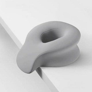 사무실 낮잠 얼굴 마사지 베개 부드러운 낮잠 가슴 베개 메모리 폼 여행 얼굴 마사지 베개, light gray, 1개