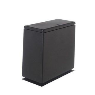 好物良品 日本簡約美型分類收納垃圾桶 按壓掀蓋式長型設計 適用於角落 廚餘 回收分類 廁所 浴室 廚房皆適用 北歐風, 商務黑（兩個無法店到店請選宅配唷）