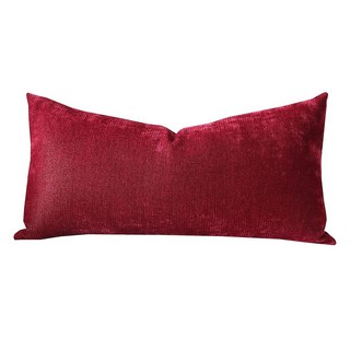 소파용 슬로우 카우 캐시미어 직사각형 베개 커버 장식용 요추 던지기 12 x 24 인치 네이비 블루, Dcashmere Dark Red, 24" x 12" (Pack of 1)