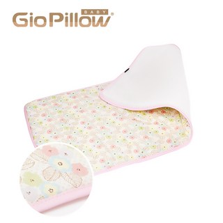 GIO Pillow 超透氣排汗嬰兒床墊 L號 90x120cm 寶寶兒童睡墊, 排汗L號-粉漾花朵