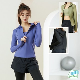 BODYAIR 立體修身版透氣網連帽外套