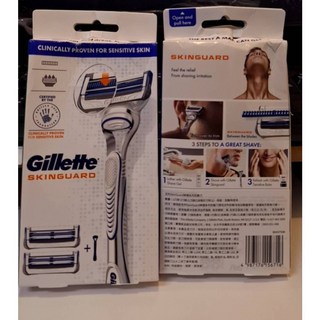 吉列SkinGuard紳適系列刮鬍刀1刀架2刀頭, 紳適22/1月1刀2頭, 1個