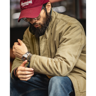 남성 자켓 카고 아메리칸 빈티지 갑판복 도톰 보온 패딩 하이넥 하프 코트 추동 N1 DECK JACKET FXTH2501027